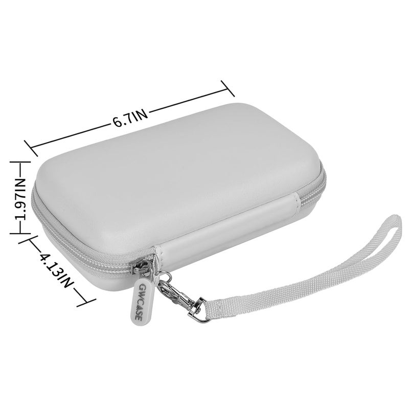 GWCASE Case Compatible with RG35XX H Retro Game Console, Handheld Emulator Gaming Player Storage Organizer for Anbernic for rg35xx h/for RG28XX Retroid Pocket Consoles, TF Card& Cable(Box Only) (Gray) - Image 4